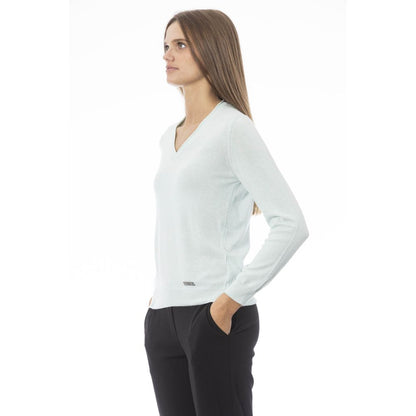 Baldinini Trend Light Blue Polyamide Women Sweater