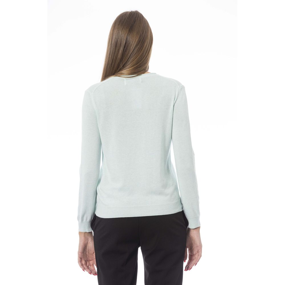 Baldinini Trend Light Blue Polyamide Women Sweater