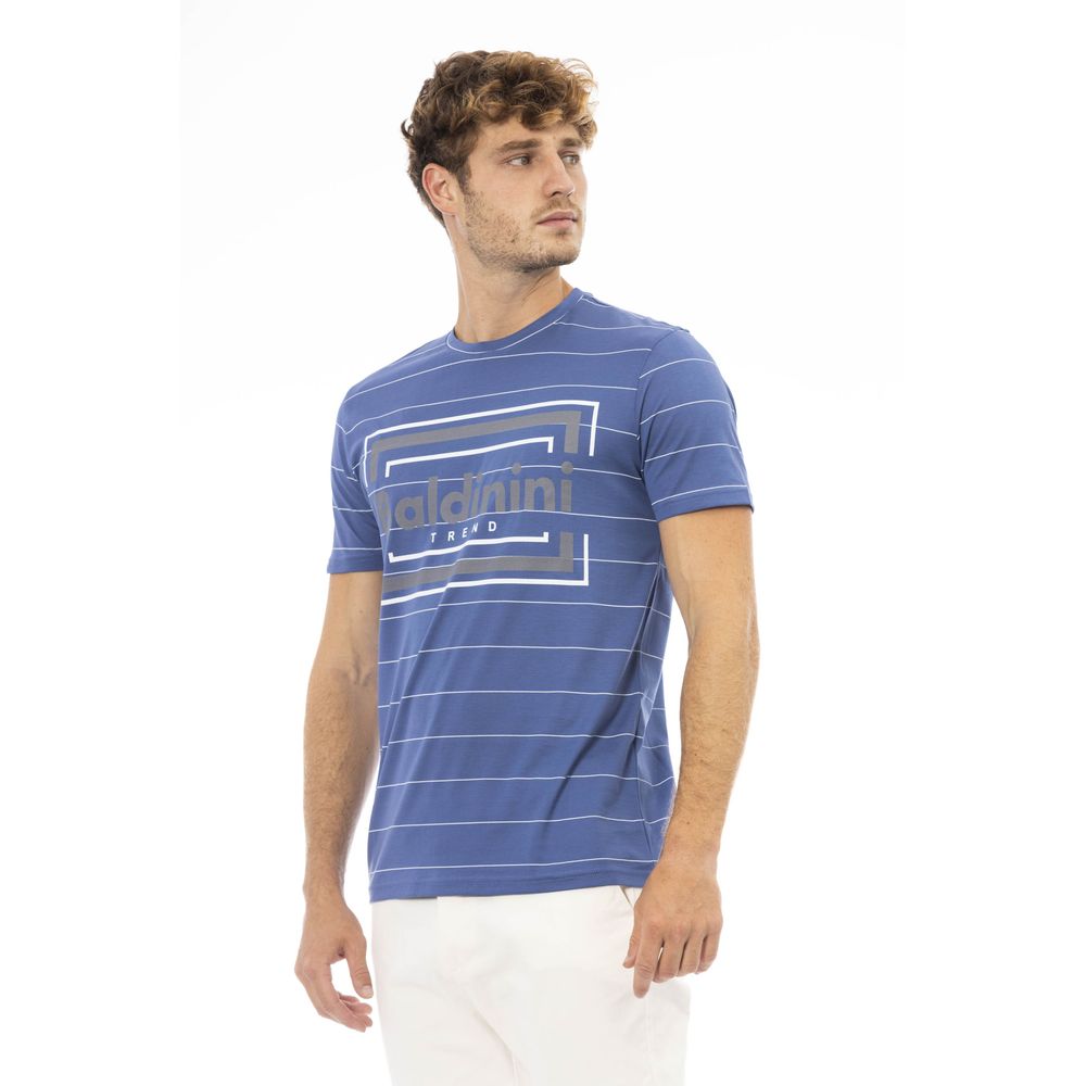 Baldinini Trend Blue Cotton Men T-Shirt