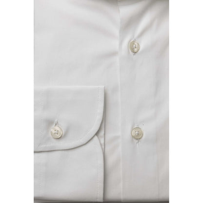 Bagutta White Cotton Men Shirt