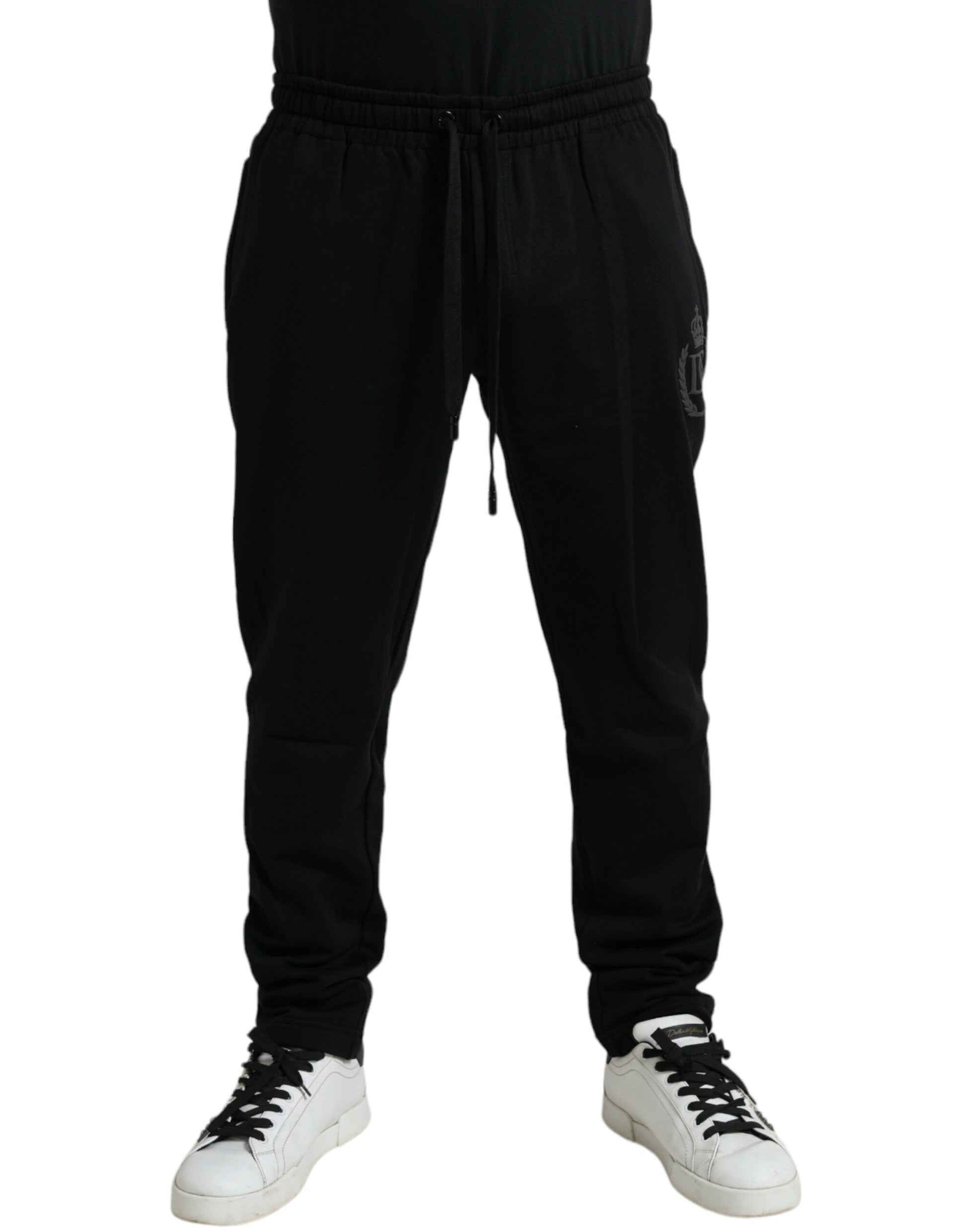 Dolce & Gabbana Elegant Black Cotton Jogger Pants