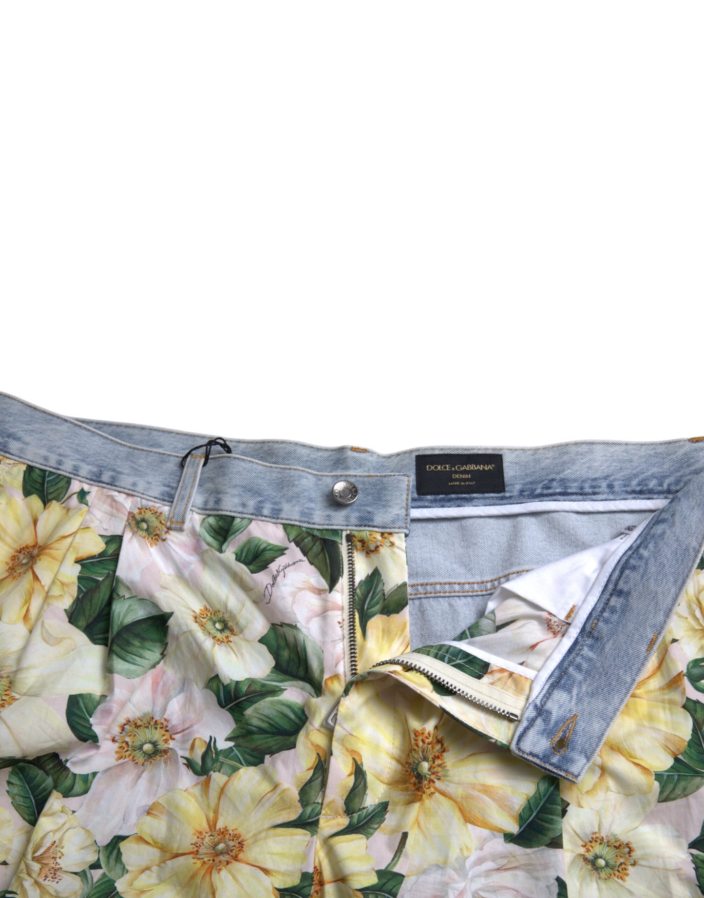 Dolce & Gabbana Multicolor Floral Cotton Bermuda Shorts