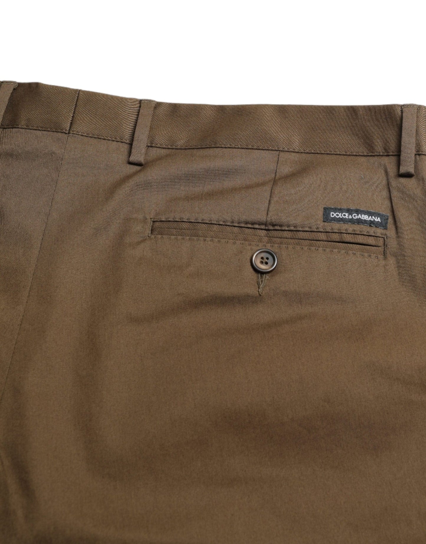 Dolce & Gabbana Chic Brown Bermuda Shorts with Logo Detail