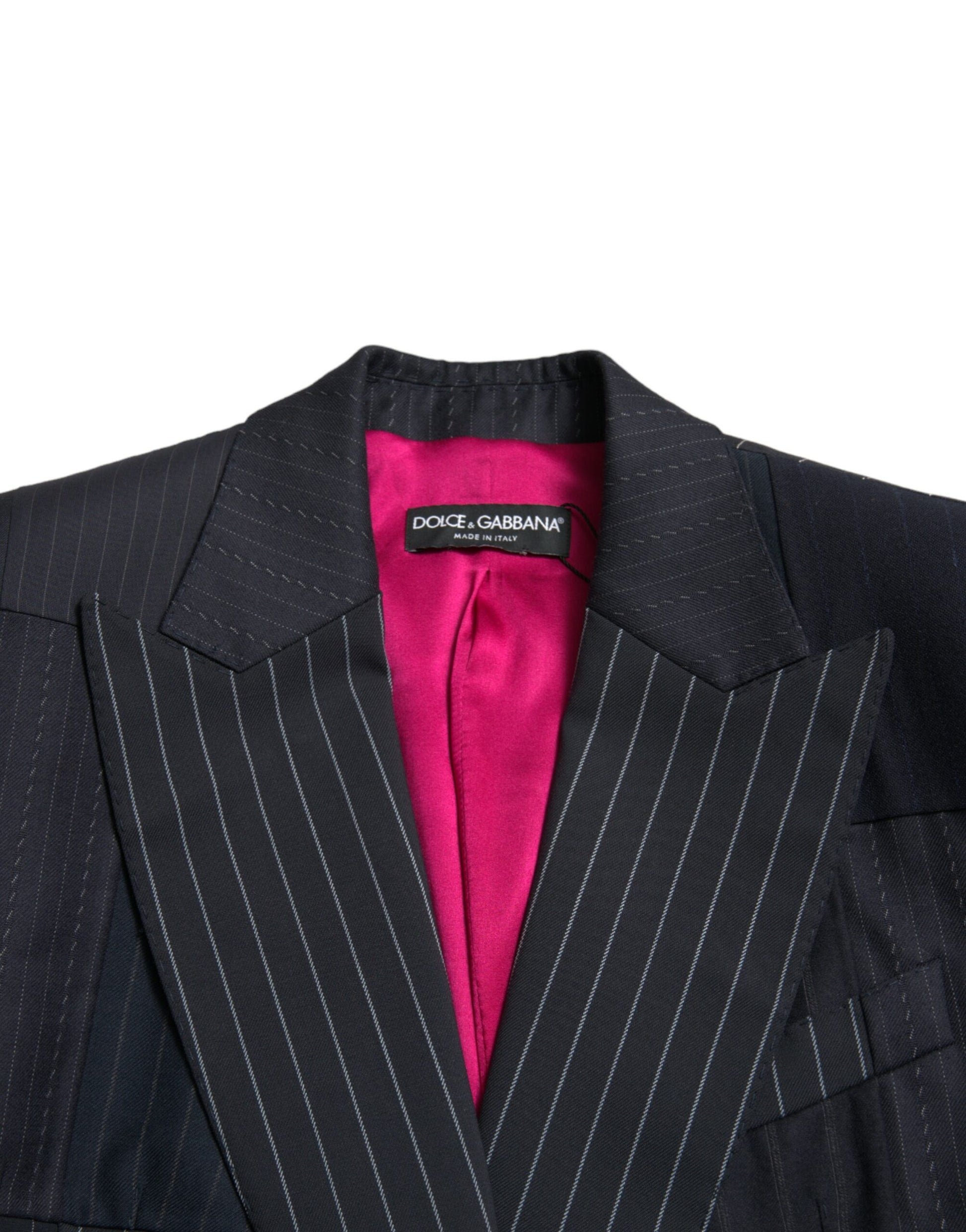 Dolce & Gabbana Elegant Striped Virgin Wool Blazer