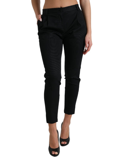 Dolce & Gabbana Chic High Waist Skinny Cropped Pants