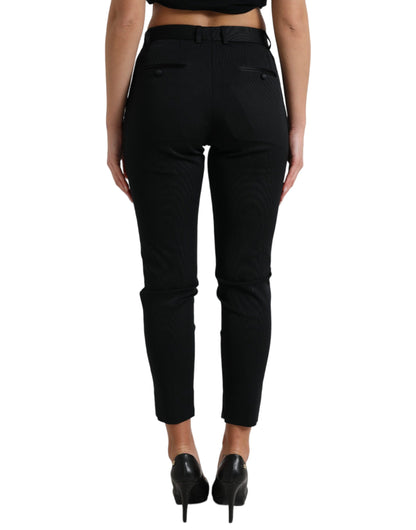 Dolce & Gabbana Chic High Waist Skinny Cropped Pants