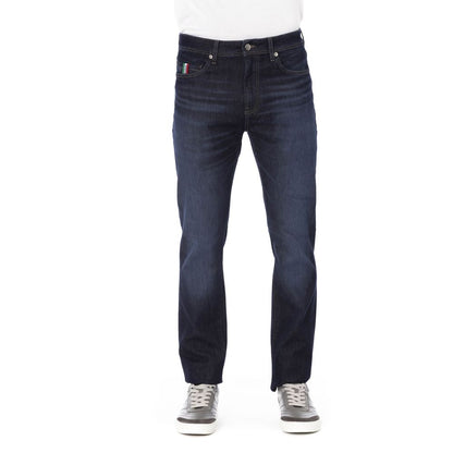 Baldinini Trend Blue Cotton Men Jeans