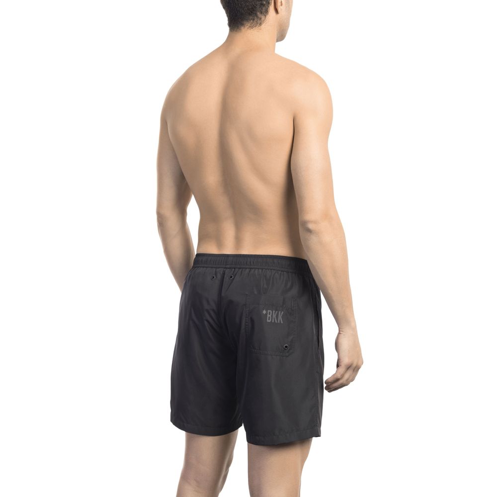 Bikkembergs Chic Side Print Swim Shorts for the Modern Man