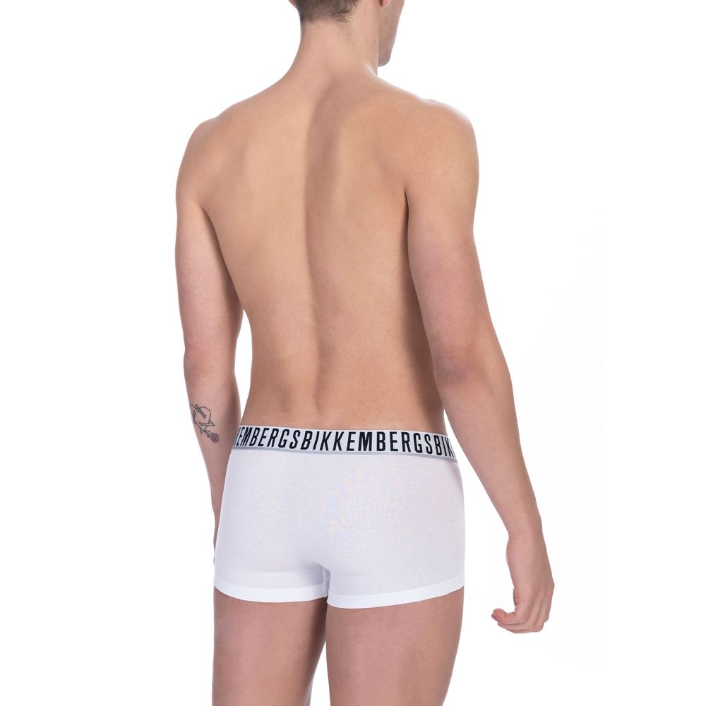 Bikkembergs White Cotton Mens Trunk