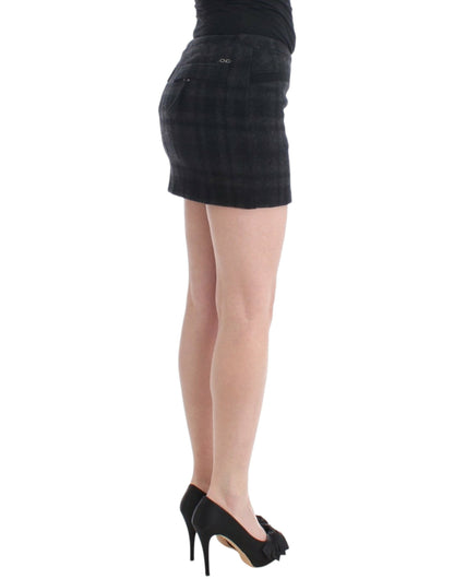 Costume National Chic Checkered Mini Skirt for Day to Night Elegance