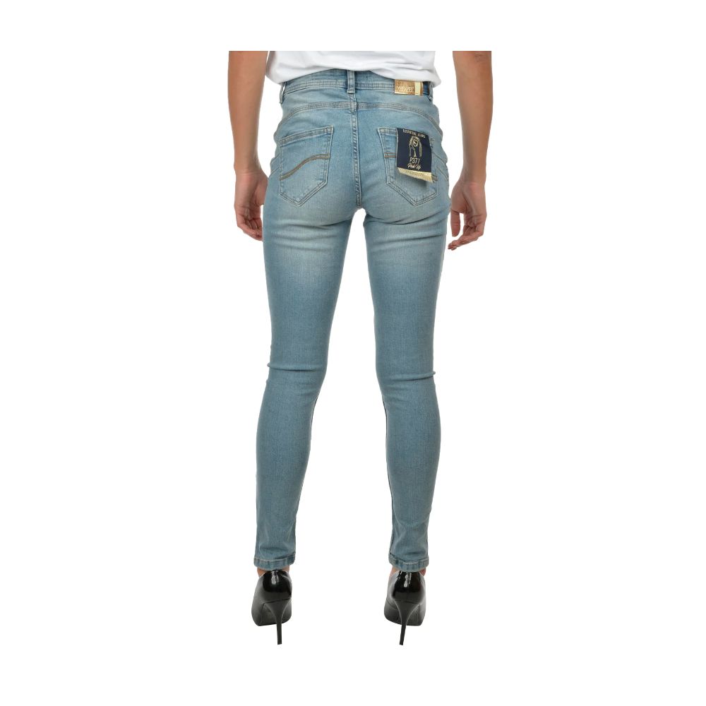 Yes Zee Light Blue Cotton Women Skinny Jean