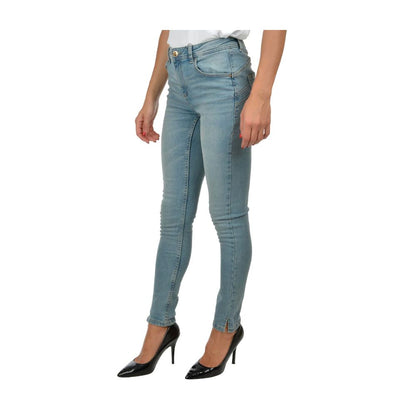 Yes Zee Light Blue Cotton Women Skinny Jean