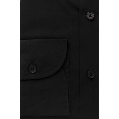 Bagutta Black Cotton Men's Shirt