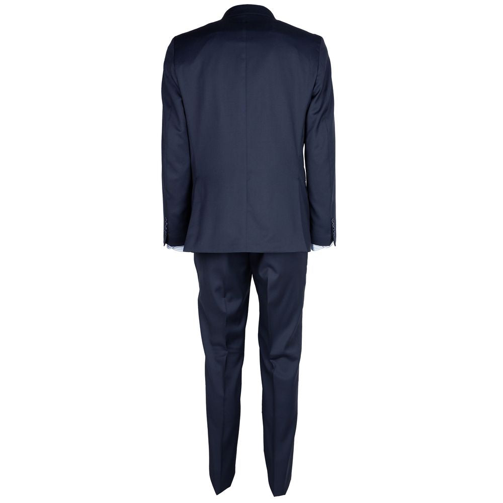 Made in Italy Elegant Wool Suit in Deep Blue