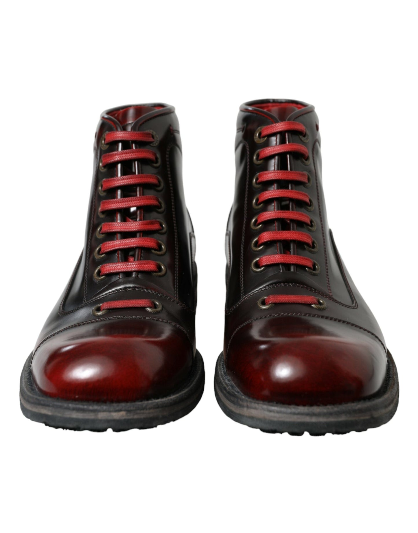 Dolce & Gabbana Dapper Dual-Tone Leather Ankle Boots