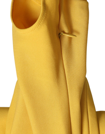 Dolce & Gabbana Elegant High Waist Yellow Leggings