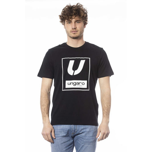 Ungaro Sport Black Cotton Men T-Shirt