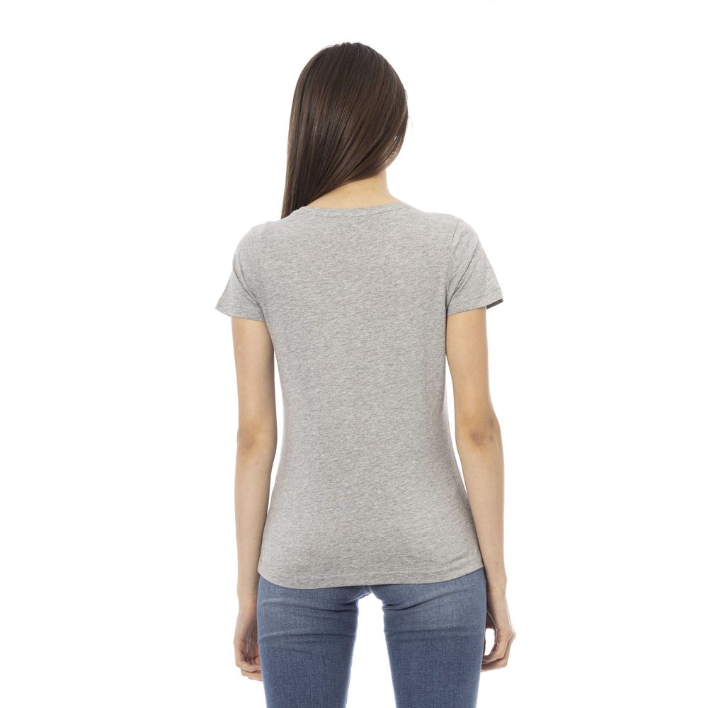 Trussardi Action Gray Cotton Women Top