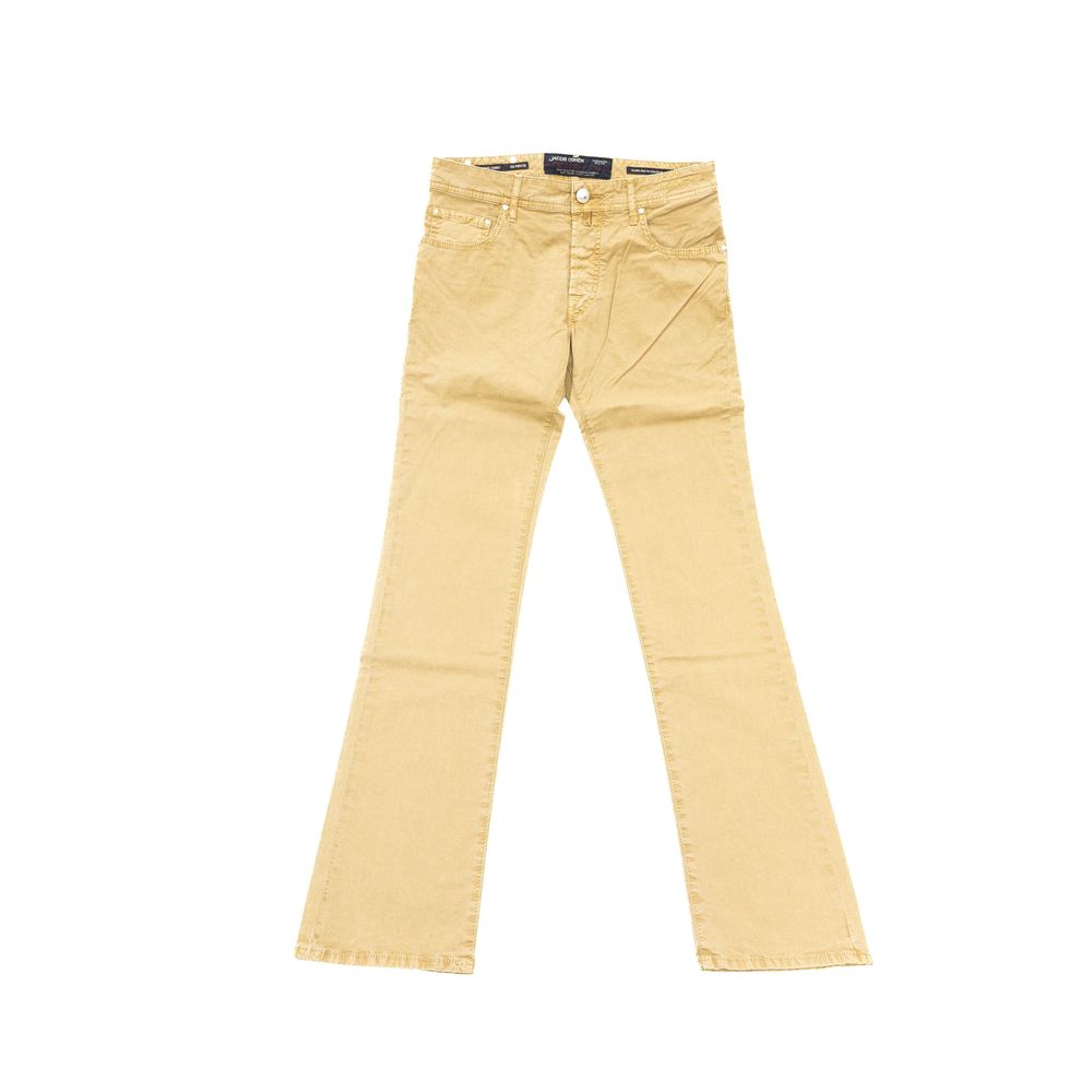 Jacob Cohen Beige Cotton Men Jean