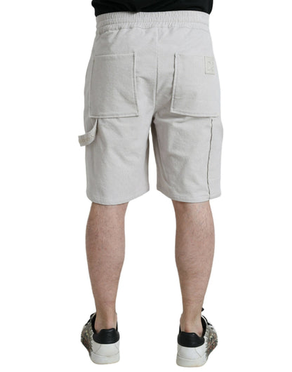 Dolce & Gabbana Beige Cotton Corduroy Men's Bermuda Shorts