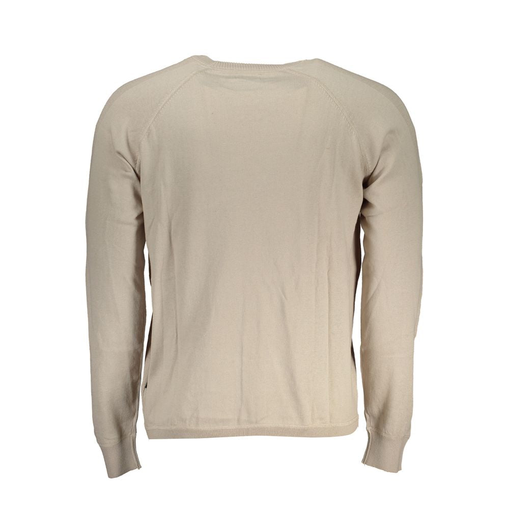 Napapijri Chic Beige Long Sleeve Crew Neck Sweater