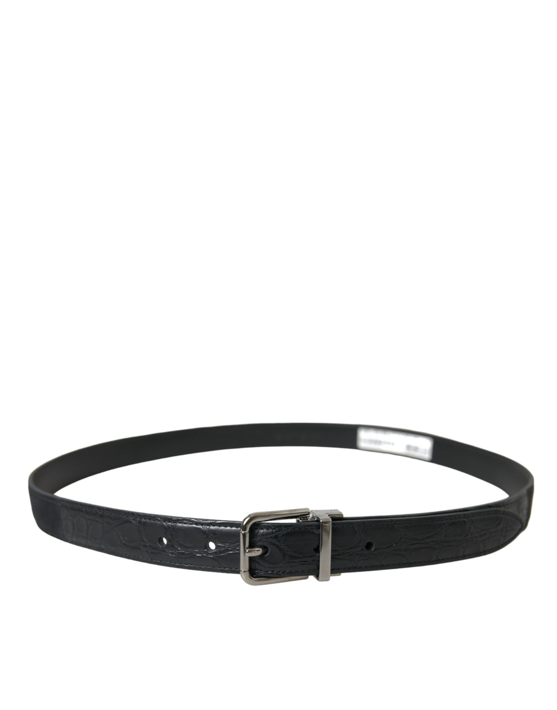 Dolce & Gabbana Elegant Leather Belt with Metal Buckle