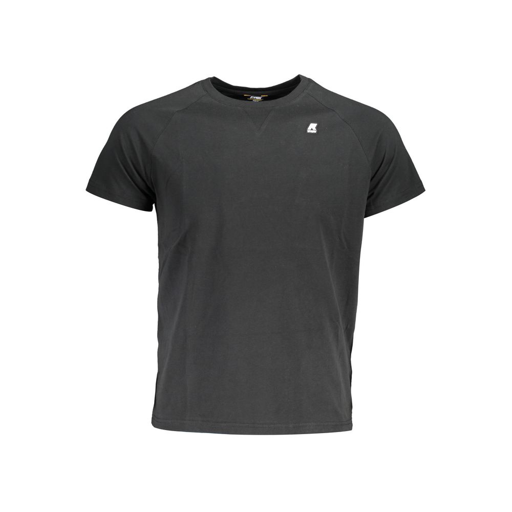 K-WAY Sleek Cotton Round Neck Tee with Logo Detail