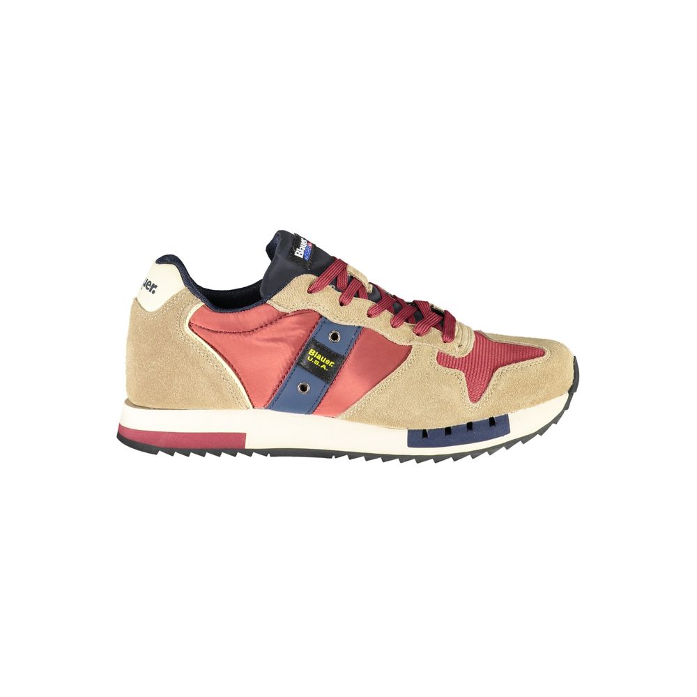 Blauer Beige Sports Sneakers with Contrast Accents