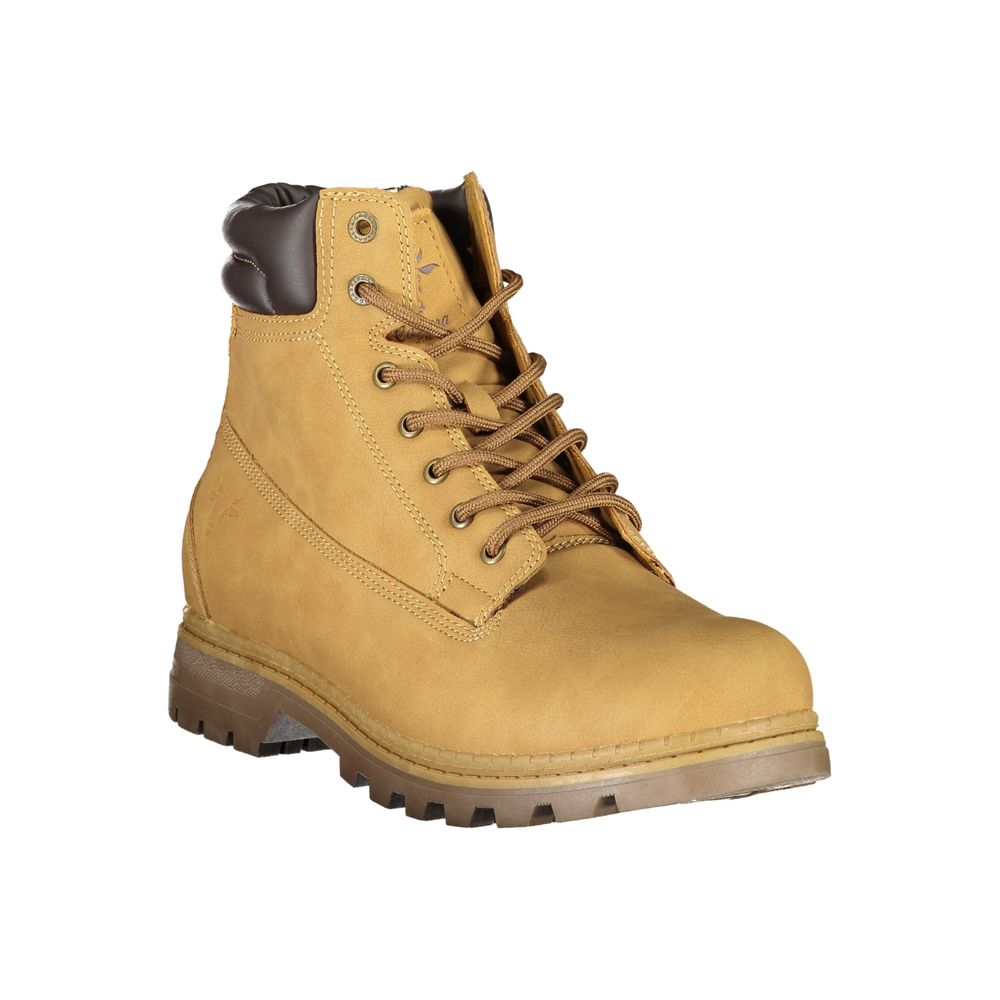 Carrera Vibrant Yellow Lace-Up Fashion Boots