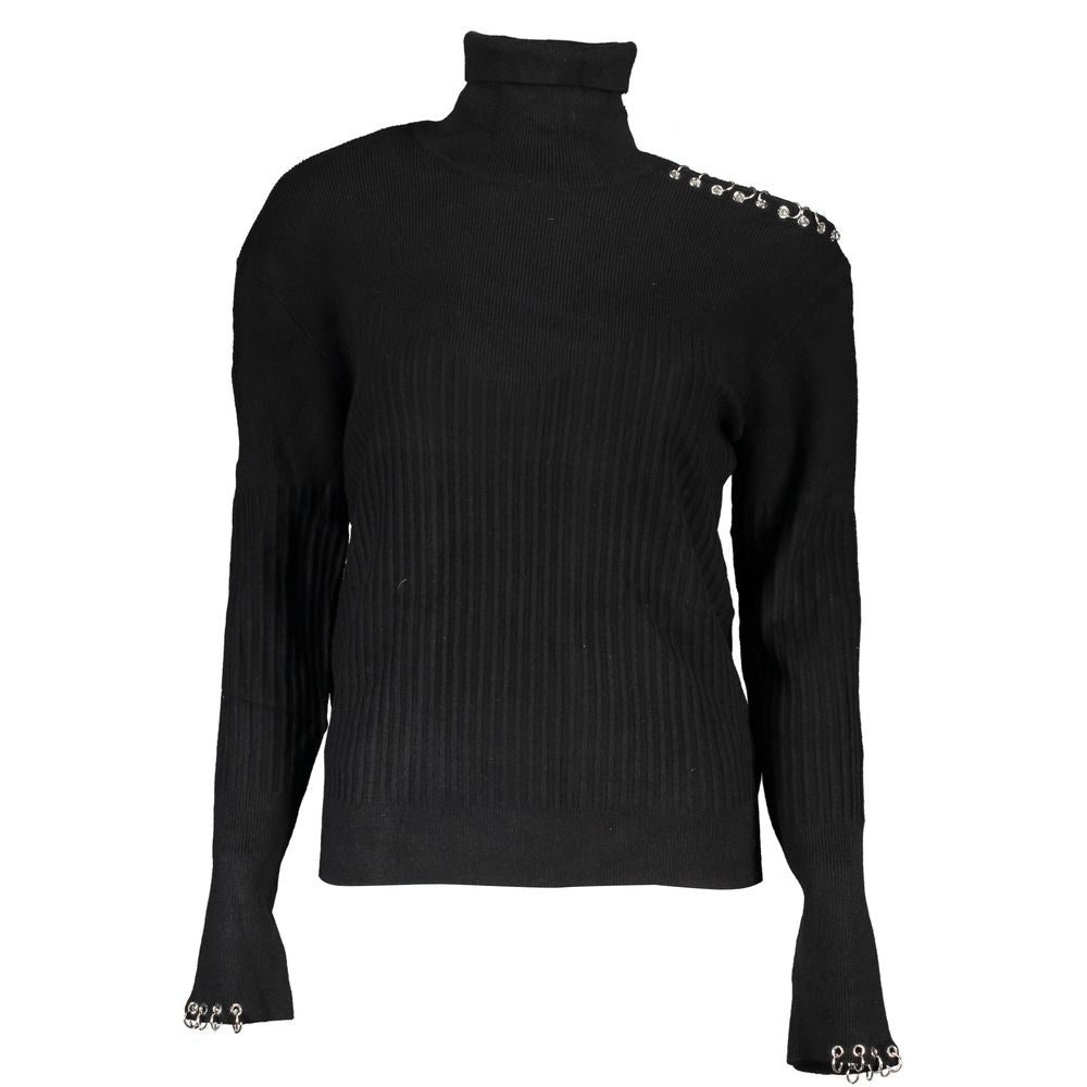 Patrizia Pepe Chic Contrast Turtleneck Sweater