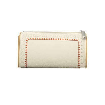 Desigual Chic Dual-Compartment White Wallet