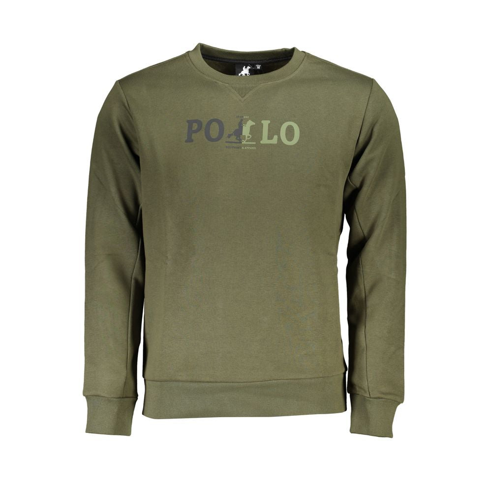 U.S. Grand Polo Elegant Green Crew Neck Sweatshirt