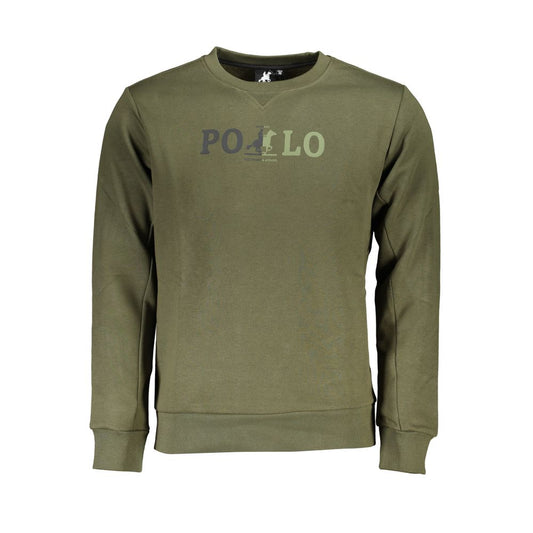 U.S. Grand Polo Elegant Green Crew Neck Sweatshirt