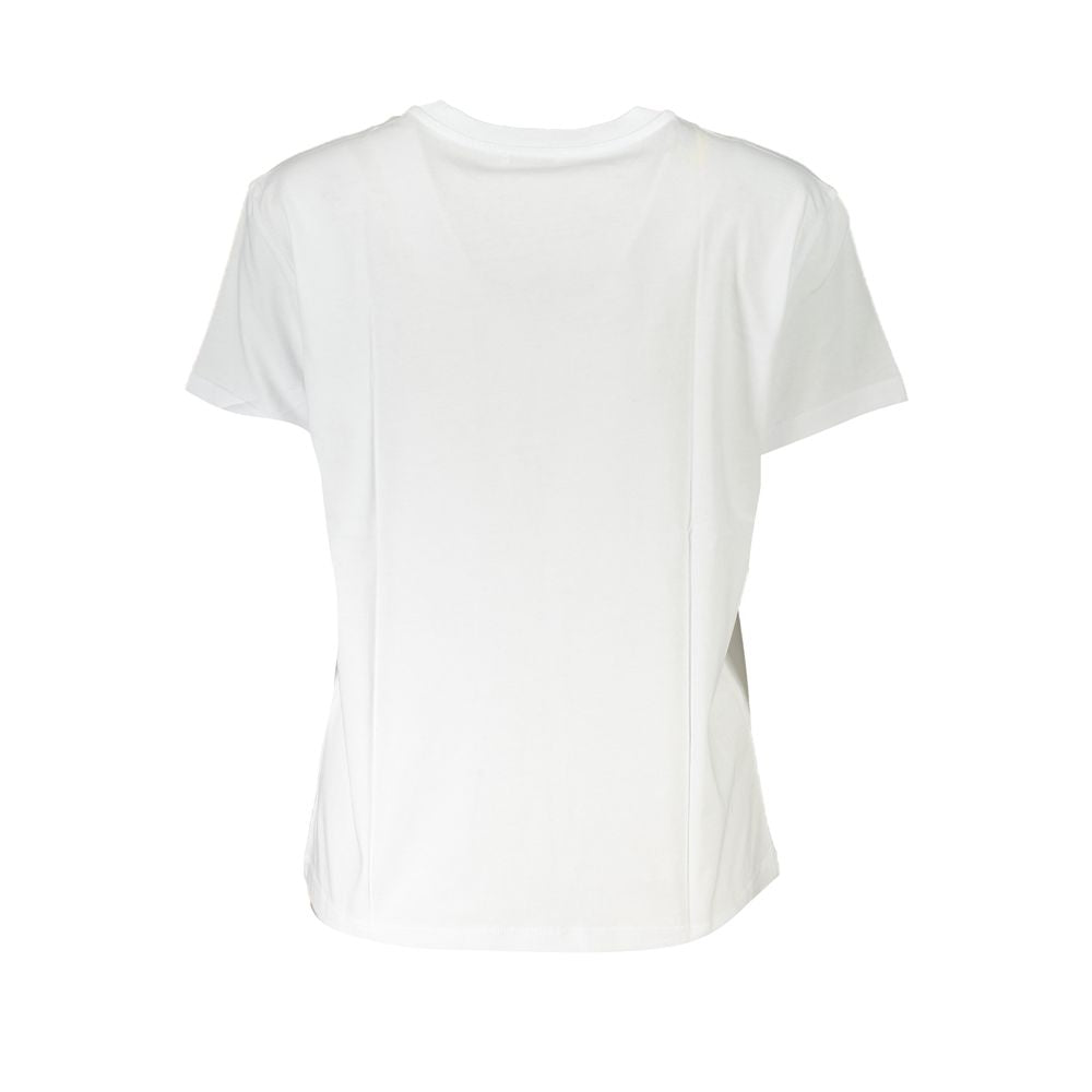 Patrizia Pepe Chic Organic Cotton Crew Neck Tee