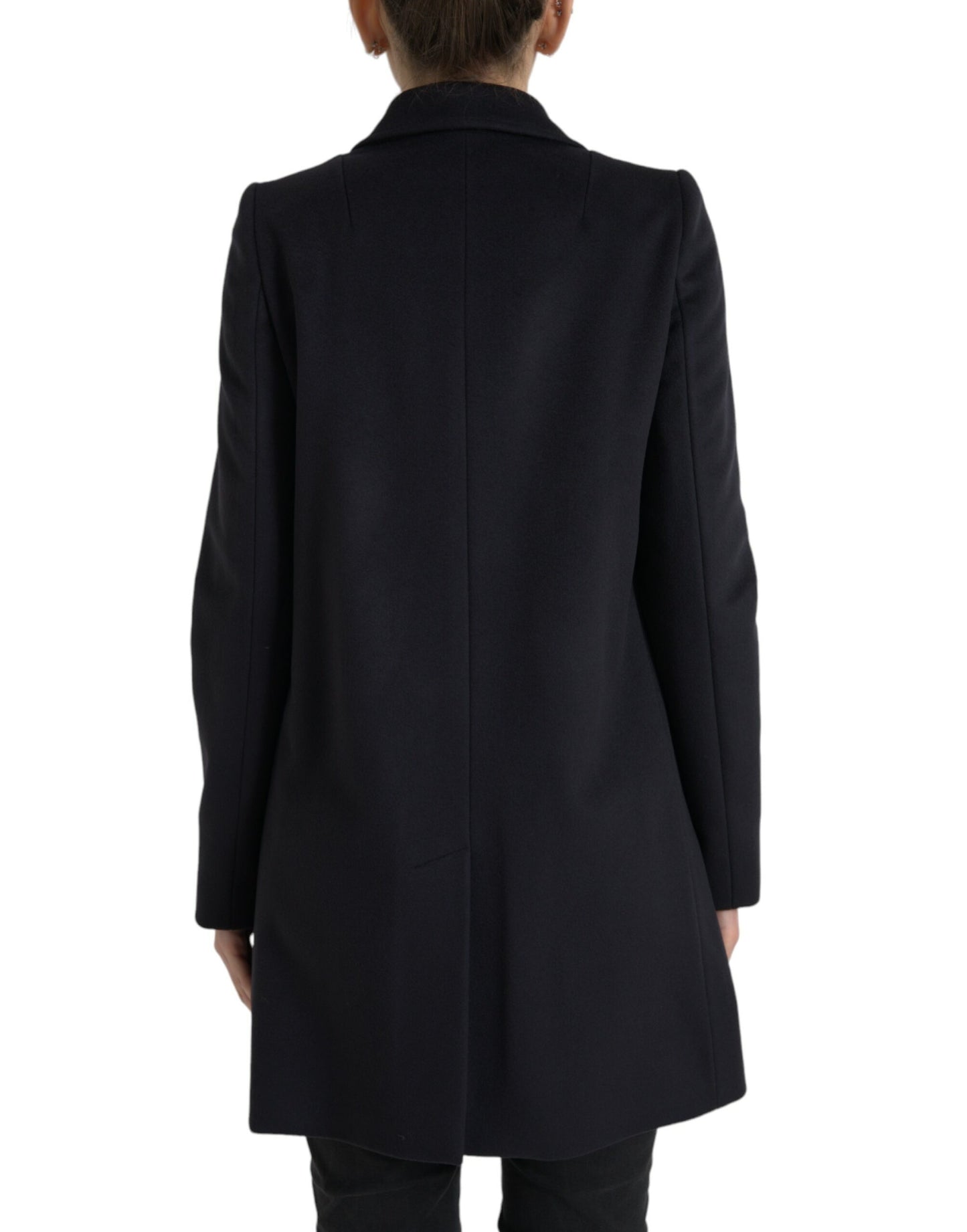 Dolce & Gabbana Elegant Virgin Wool Blend Black Blazer