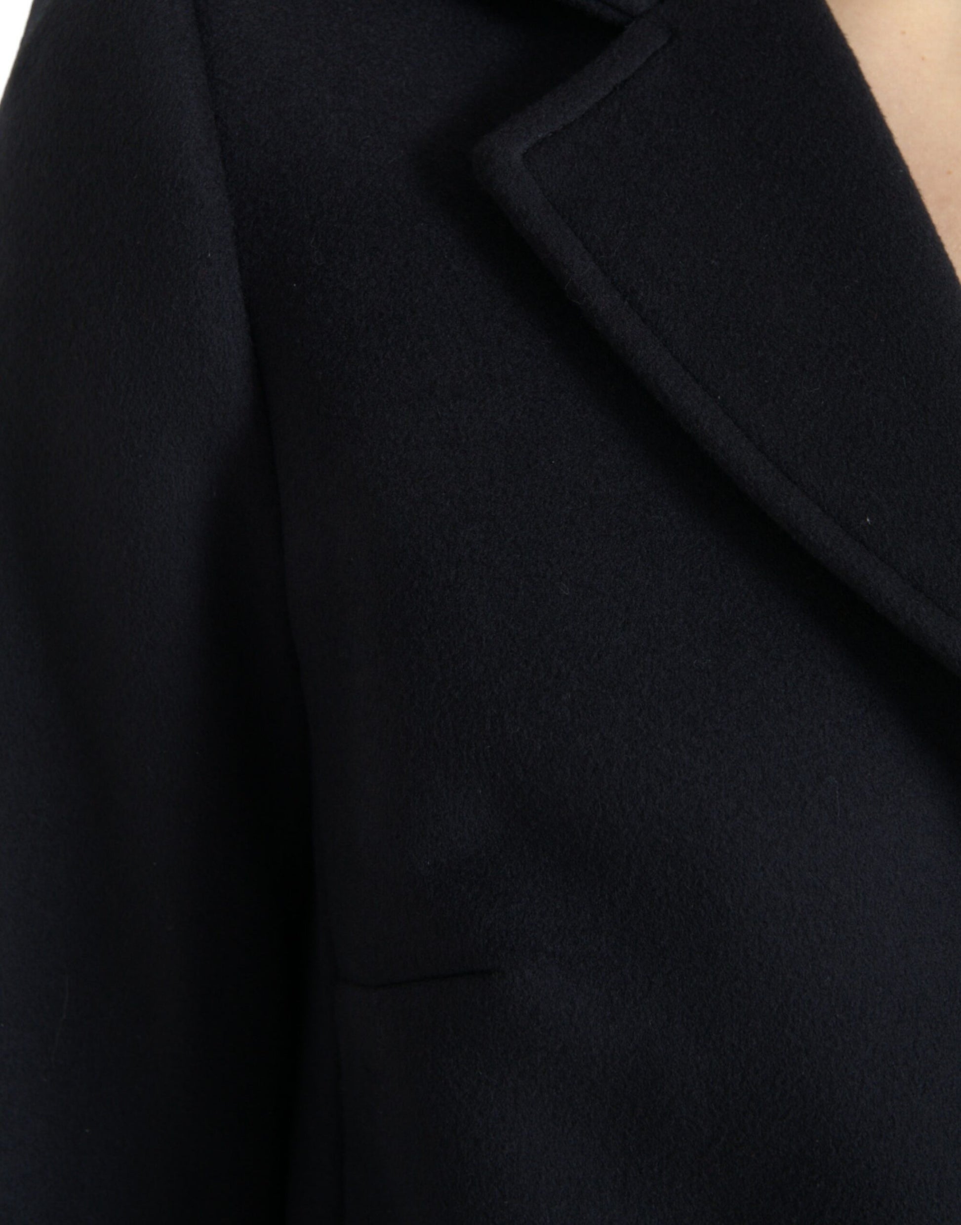 Dolce & Gabbana Elegant Virgin Wool Blend Black Blazer