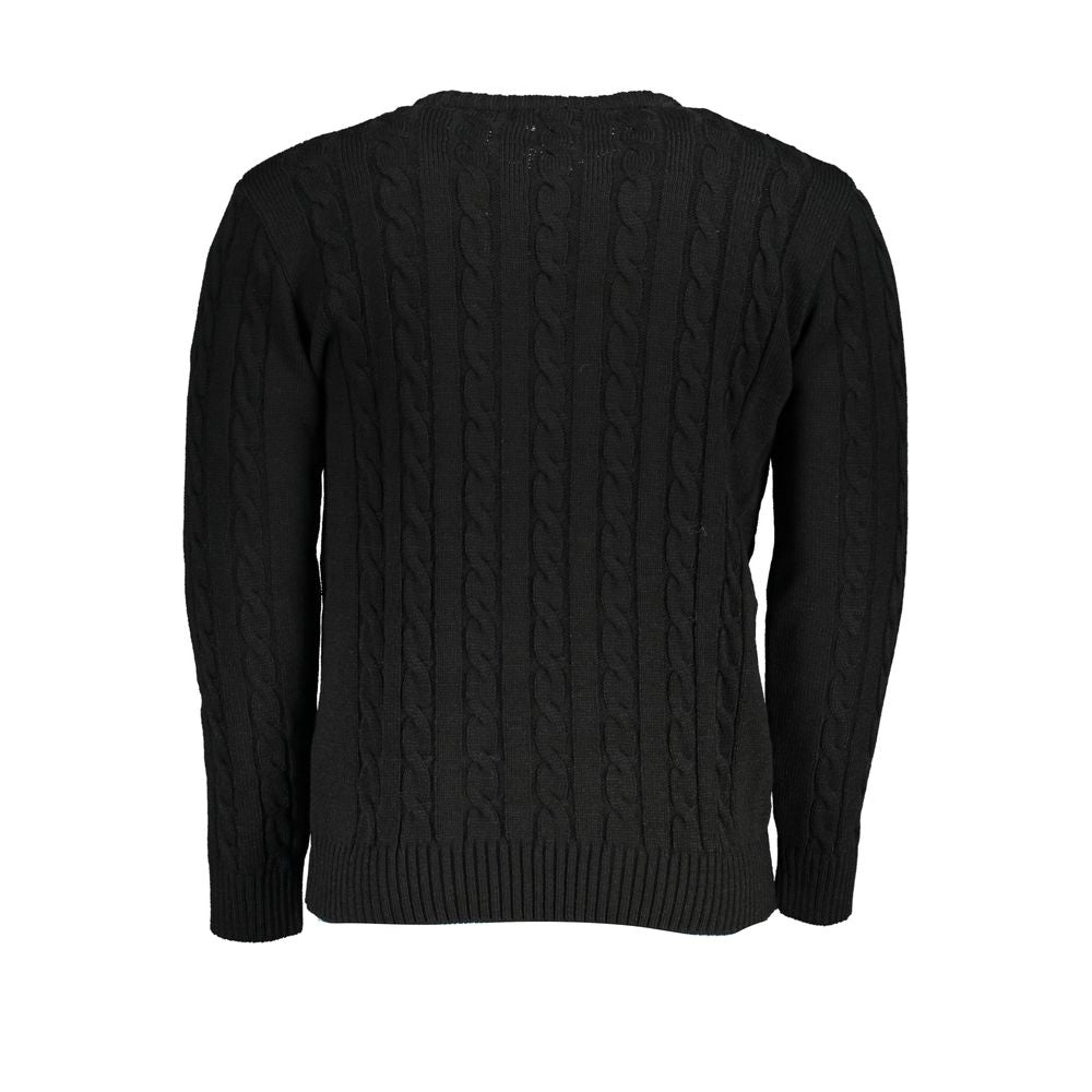 U.S. Grand Polo Black Fabric Sweater