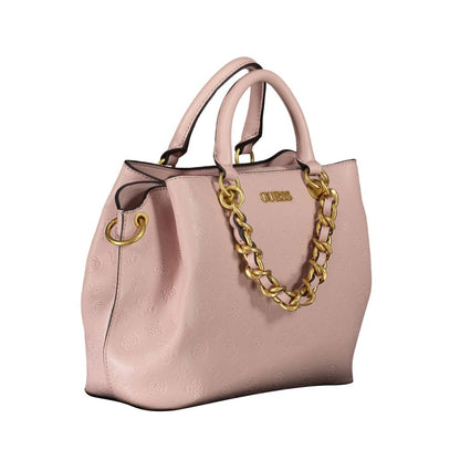 Guess Jeans Pink Polyethylene Handbag