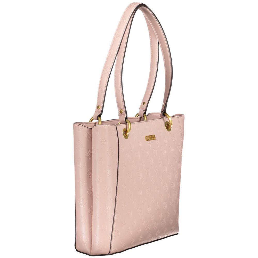 Guess Jeans Pink Polyethylene Handbag