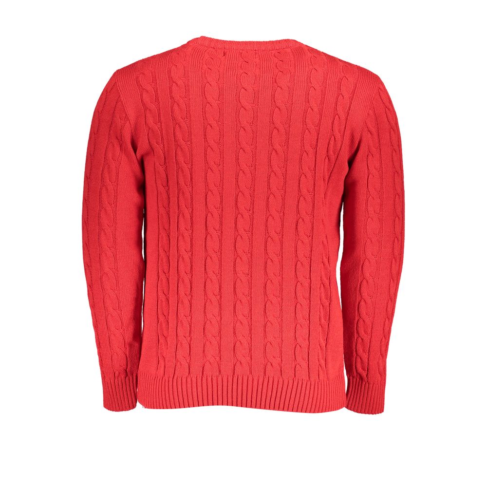 U.S. Grand Polo Red Fabric Sweater