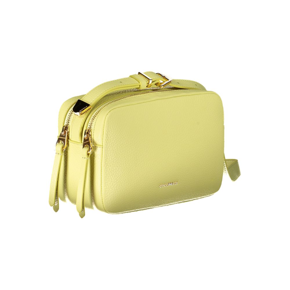 Coccinelle Yellow Leather Handbag