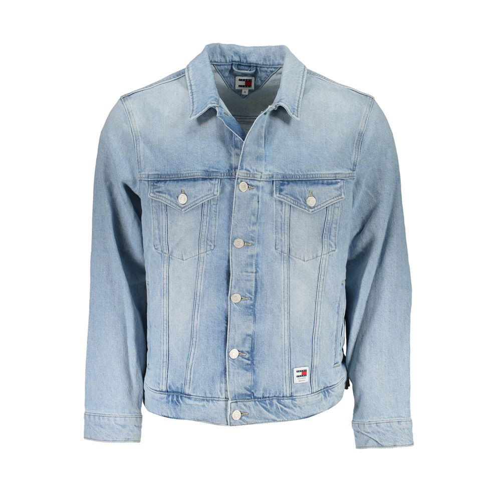 Tommy Hilfiger Light Blue Cotton Jacket