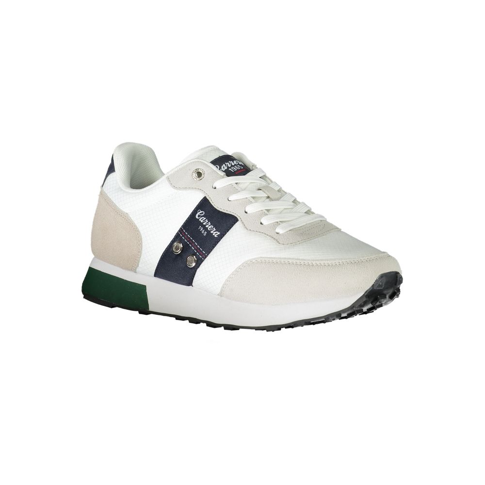 Carrera White Polyester Sneaker