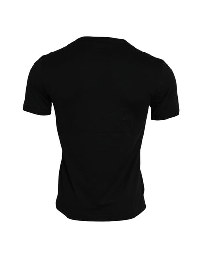 Dolce & Gabbana Black #DGFamily Cotton Crew Neck T-shirt - PANTERA STORES