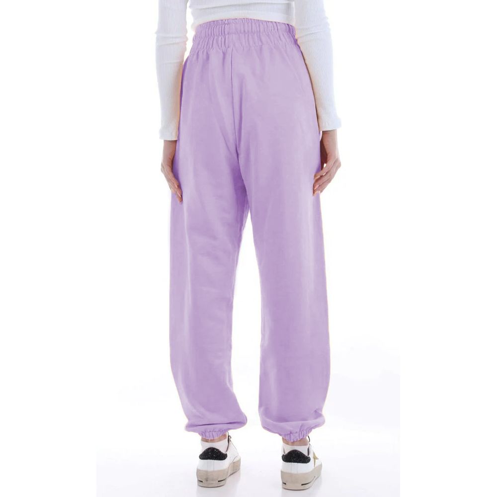 Hinnominate Plush Cotton Sweatpants with Logo Detail