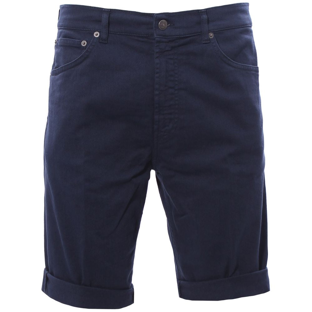 Dondup Chic Dark Blue Stretch Cotton Shorts