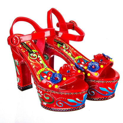 Dolce & Gabbana Sicilian Elegance Leather Clogs