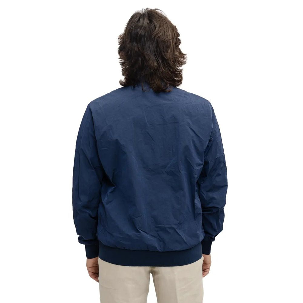 Refrigiwear Elevated Casual Blue Bomber Jacket