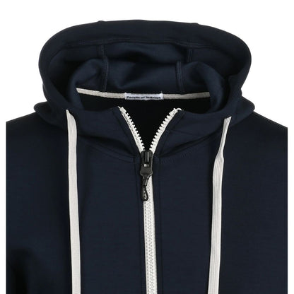 People Of Shibuya Sleek Blue Technical Fabric Hoodie