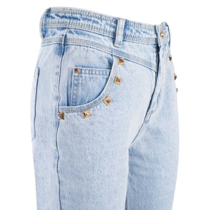 Yes Zee Light Blue Cotton Women Jeans